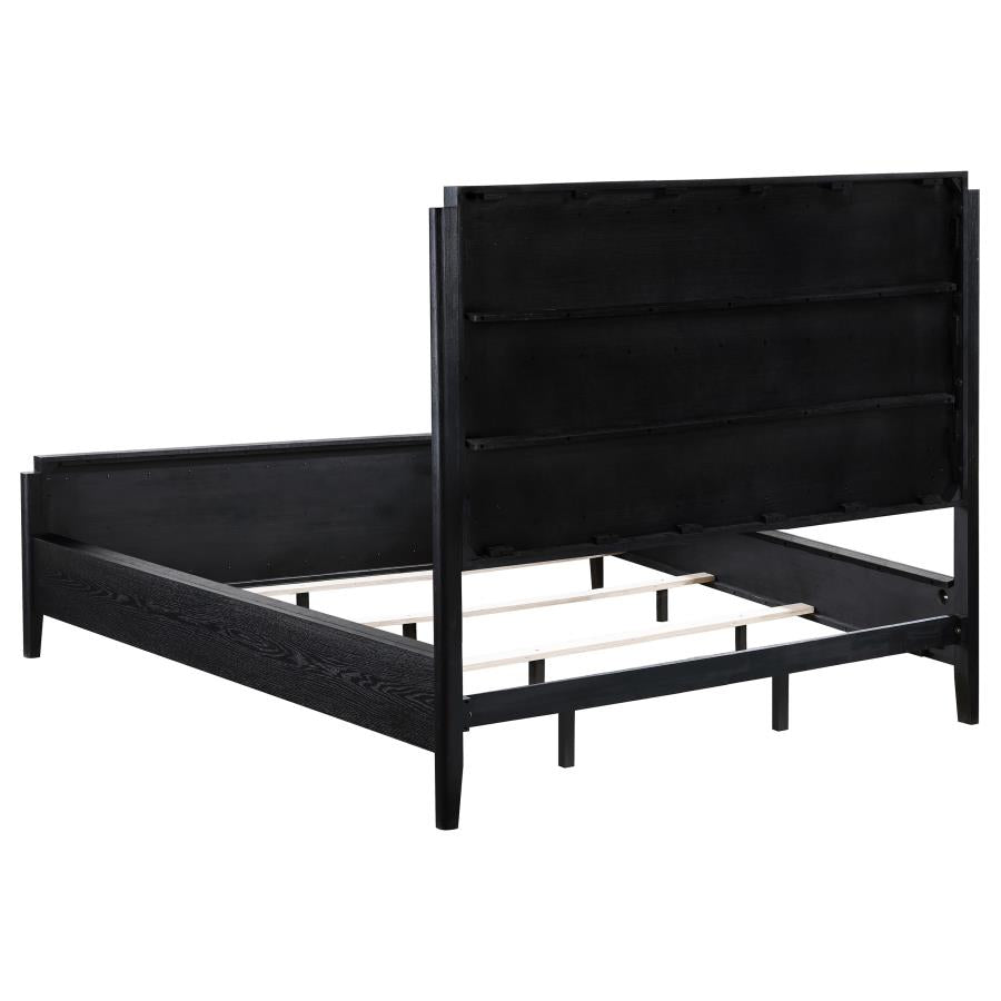 Brookmead Wood California King Panel Bed Black-zoom-5