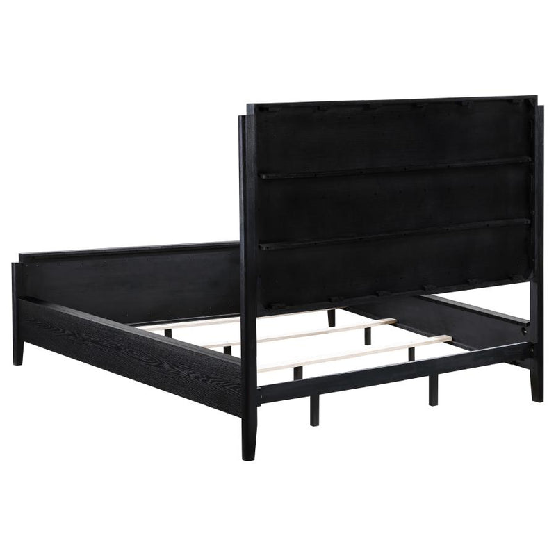 Brookmead Wood California King Panel Bed Black-zoom-