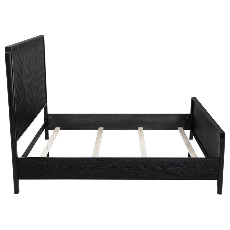 Brookmead Wood Queen Panel Bed Black-zoom-
