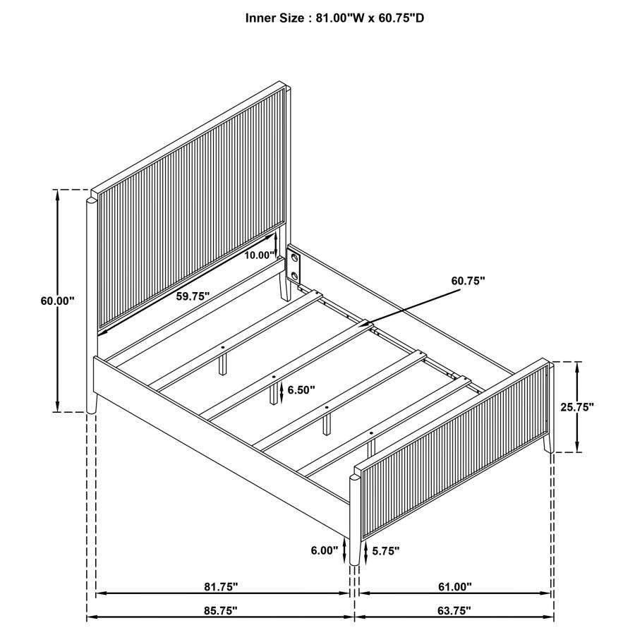 Brookmead Wood Queen Panel Bed Black-9