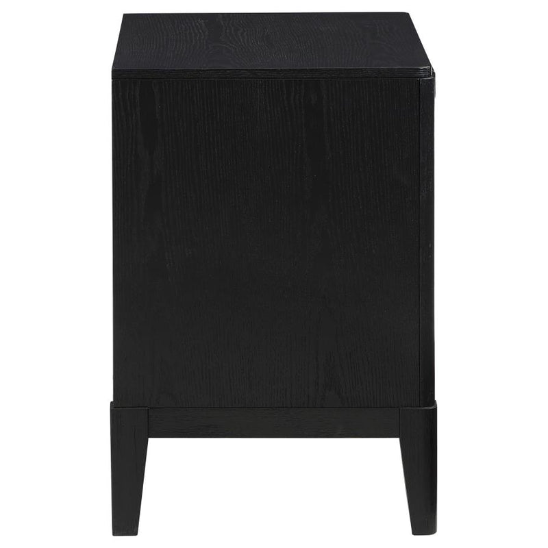Brookmead 2-drawer Nightstand Black-zoom-