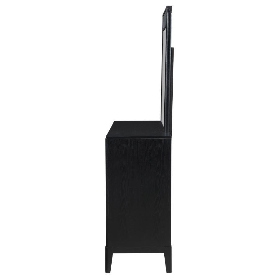 Brookmead 8-drawer Dresser with Mirror Black-5