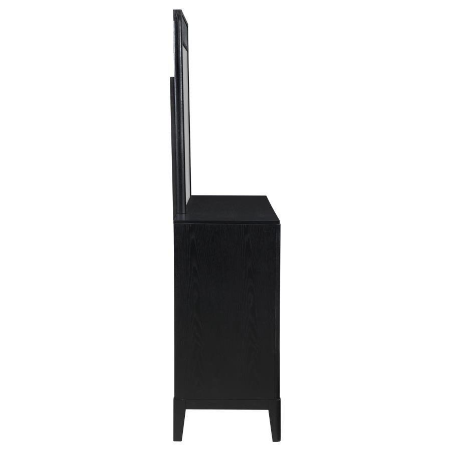Brookmead 8-drawer Dresser with Mirror Black-9