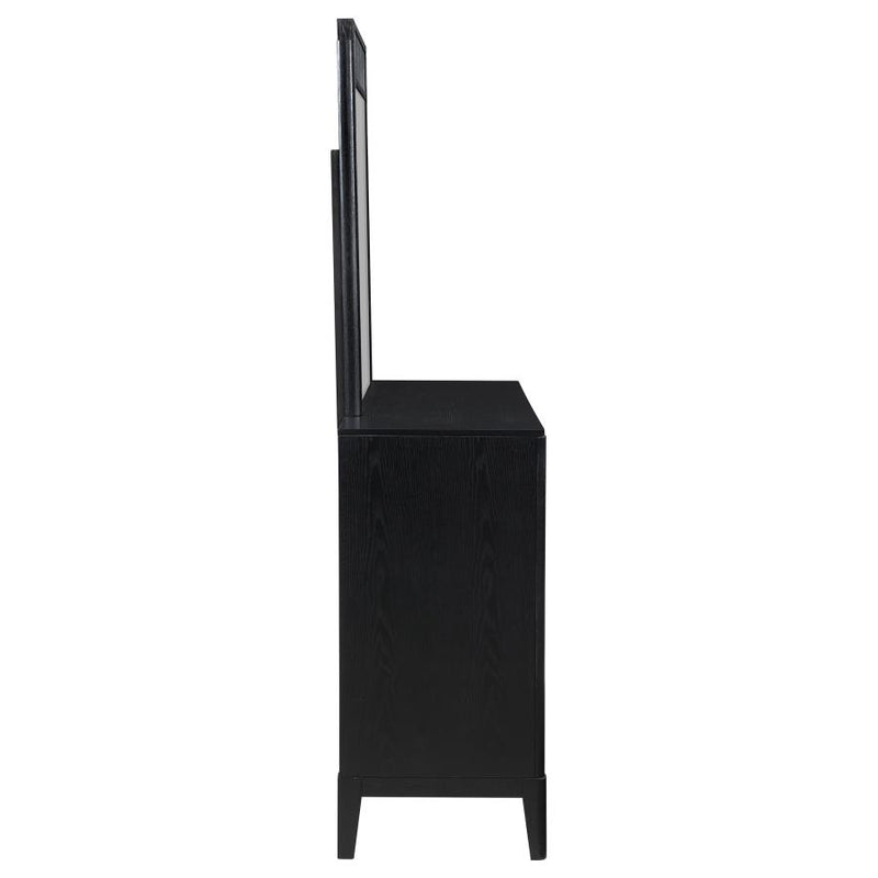 Brookmead 8-drawer Dresser with Mirror Black-zoom-
