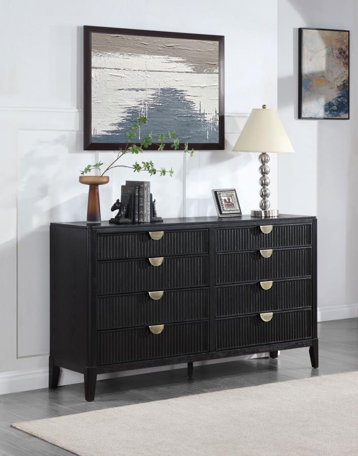 Brookmead 8-drawer Dresser Black-2