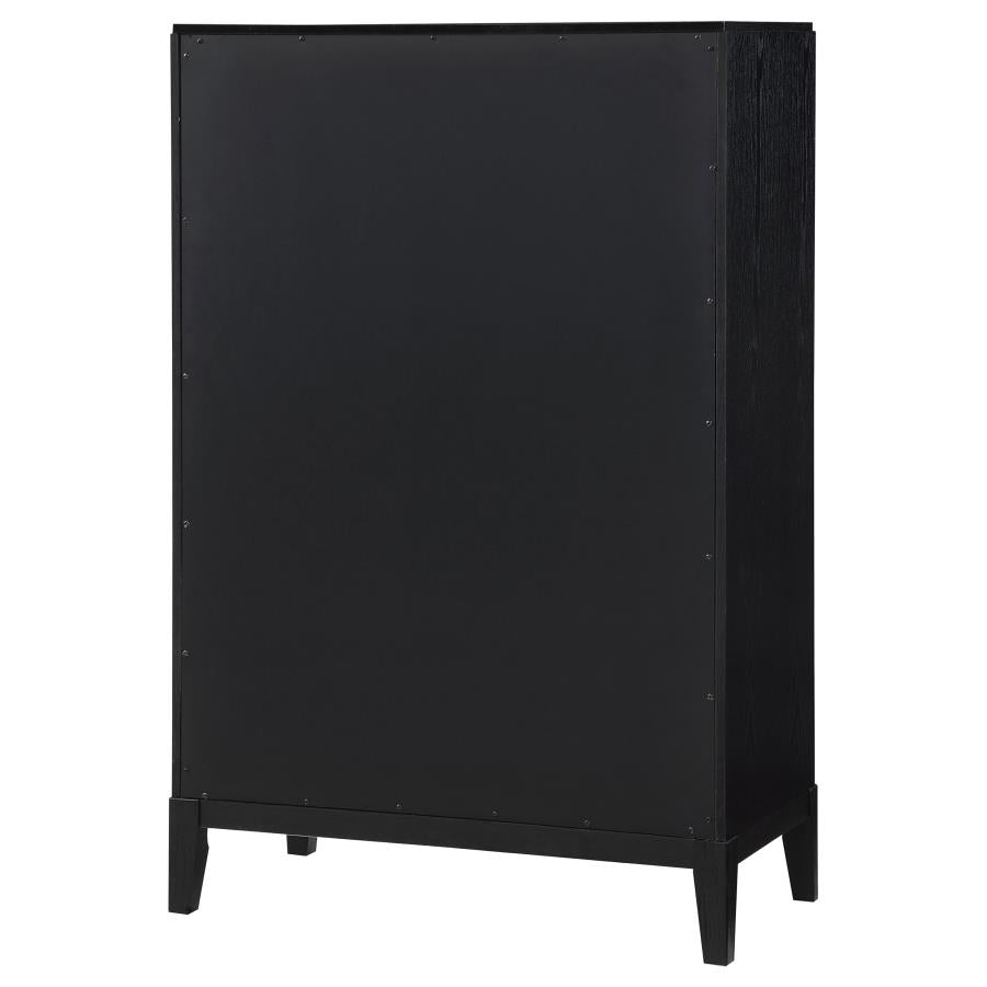 Brookmead 5-drawer Bedroom Chest Black-zoom-8