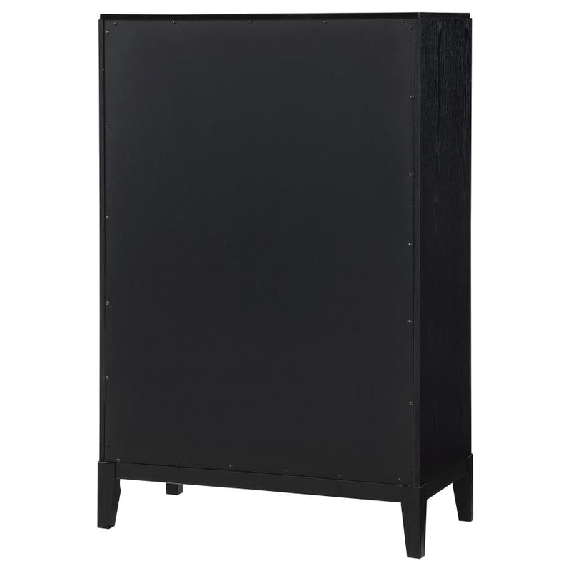 Brookmead 5-drawer Bedroom Chest Black-zoom-