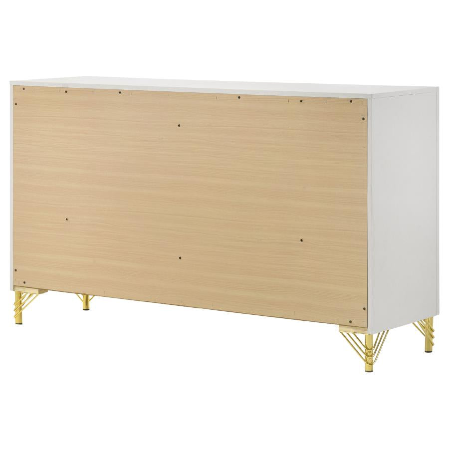 Lucia 6-drawer Dresser Cabinet White-zoom-8