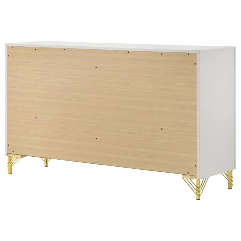 Lucia 6-drawer Dresser Cabinet White-zoom-