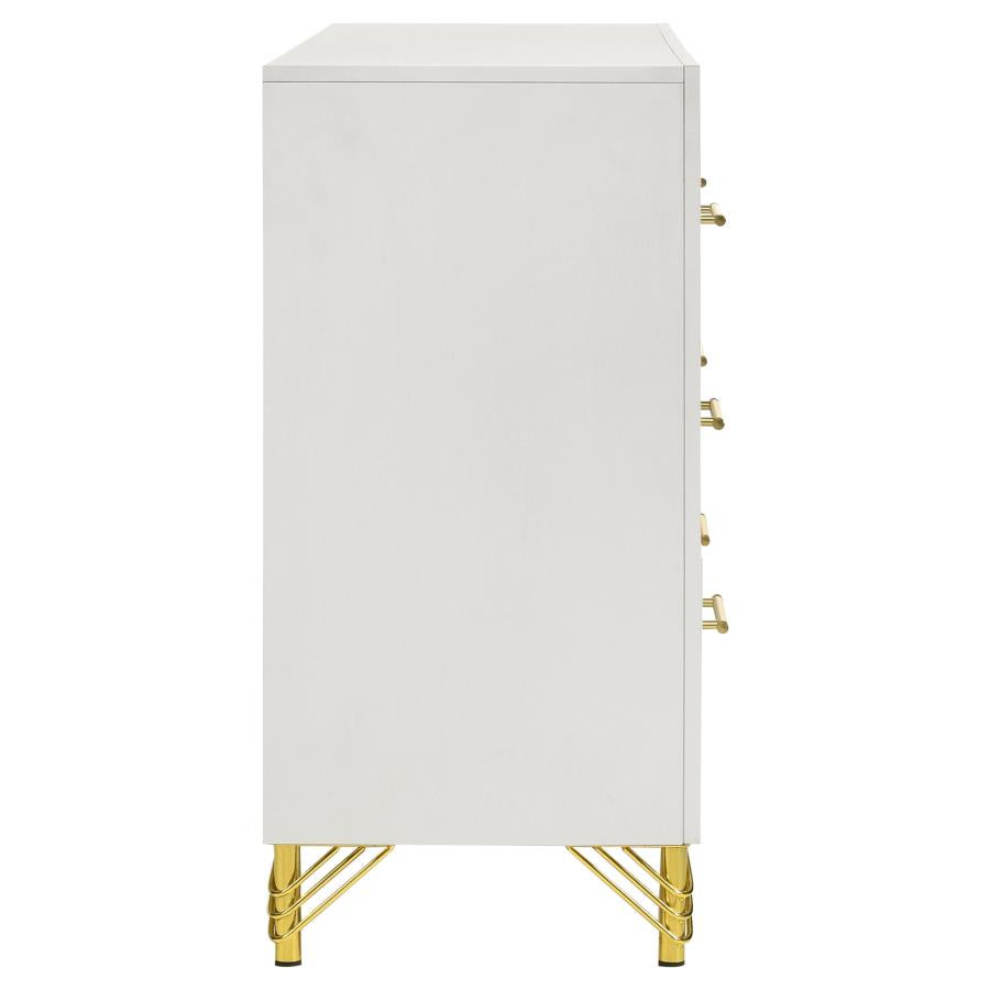 Lucia 6-drawer Dresser Cabinet White-9
