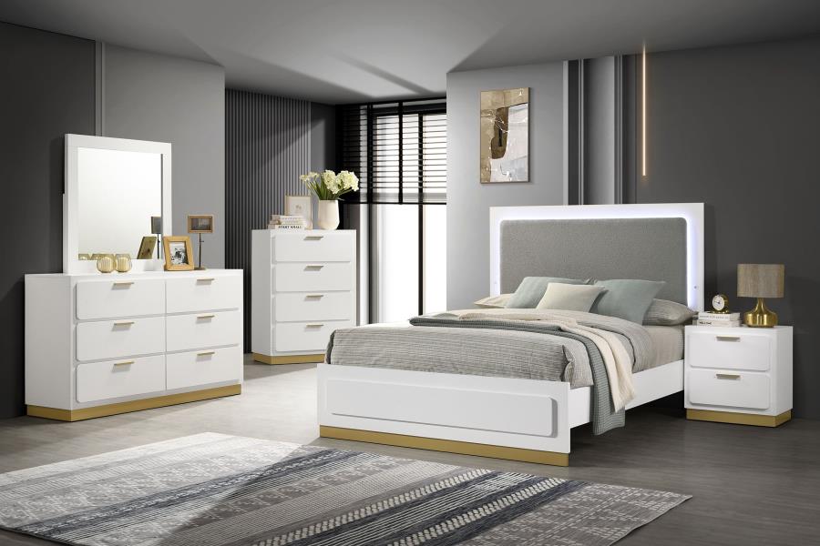 Caraway 5-piece Eastern King Bedroom Set White-zoom-1