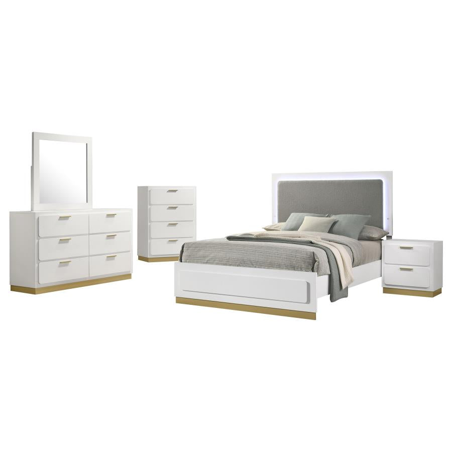 Caraway 5-piece Eastern King Bedroom Set White-zoom-2