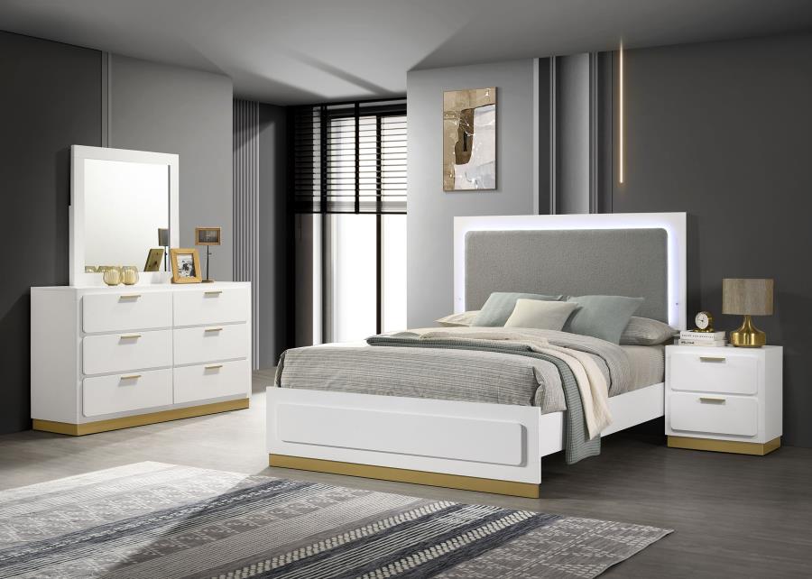 Caraway 4-piece Queen Bedroom Set White-1