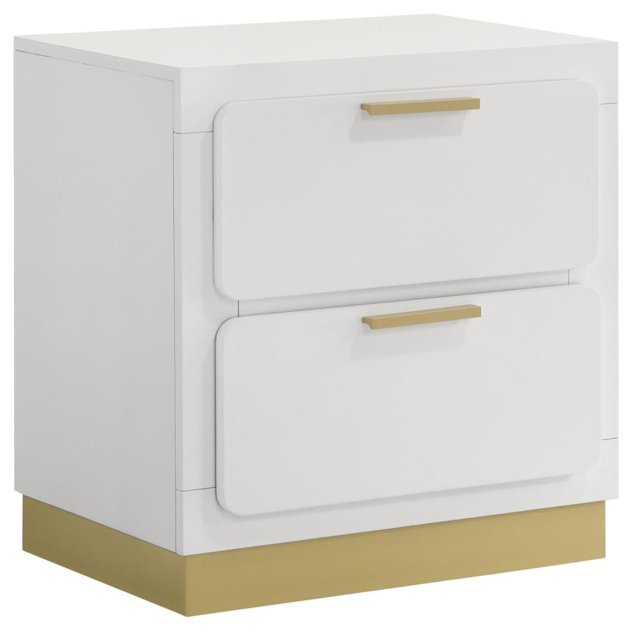 Caraway 2-drawer Nightstand White-zoom-1
