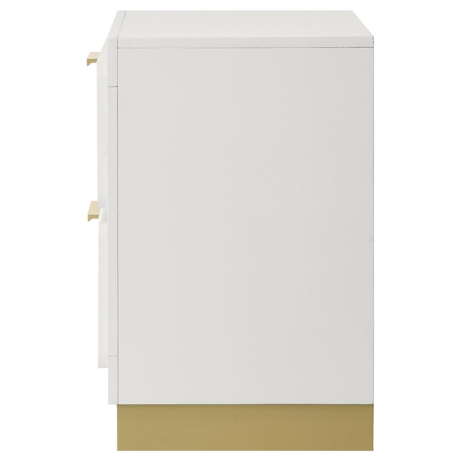 Caraway 2-drawer Nightstand White-zoom-5