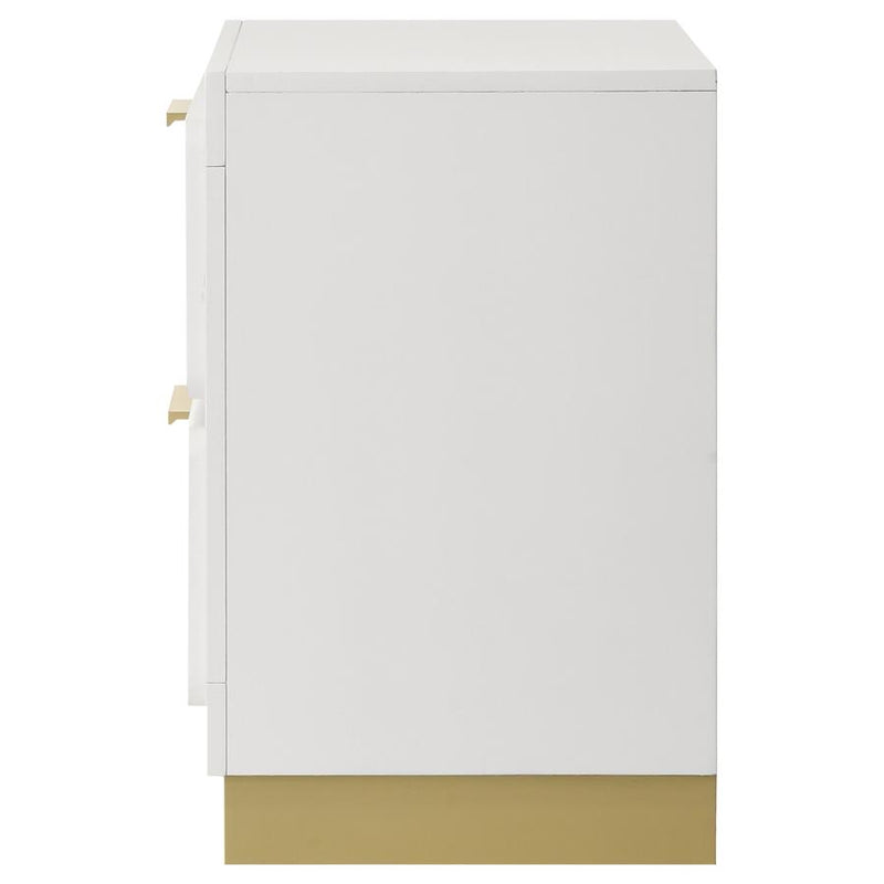 Caraway 2-drawer Nightstand White-zoom-