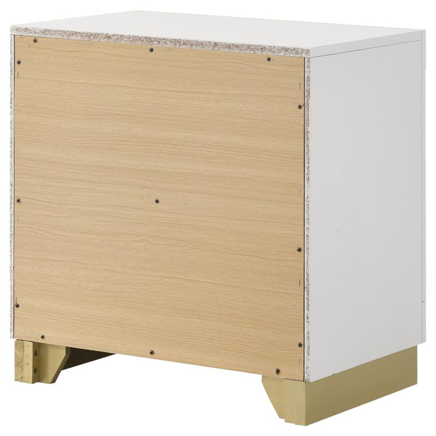 Caraway 2-drawer Nightstand White-8