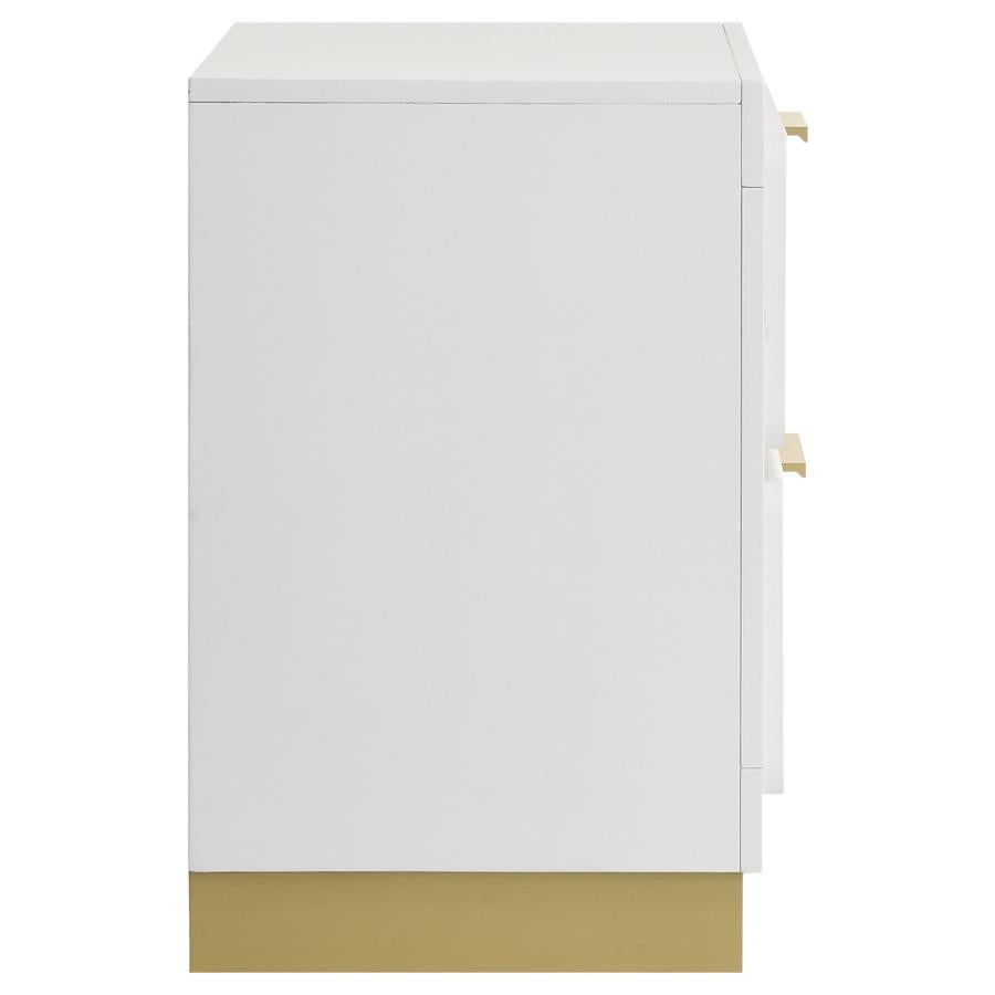Caraway 2-drawer Nightstand White-9