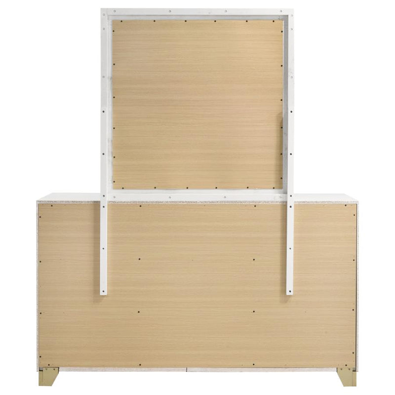 Caraway 6-drawer Dresser with Mirror White-zoom-