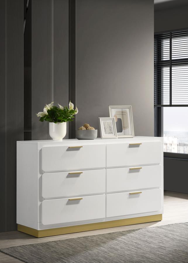 Caraway 6-drawer Dresser White-zoom-2