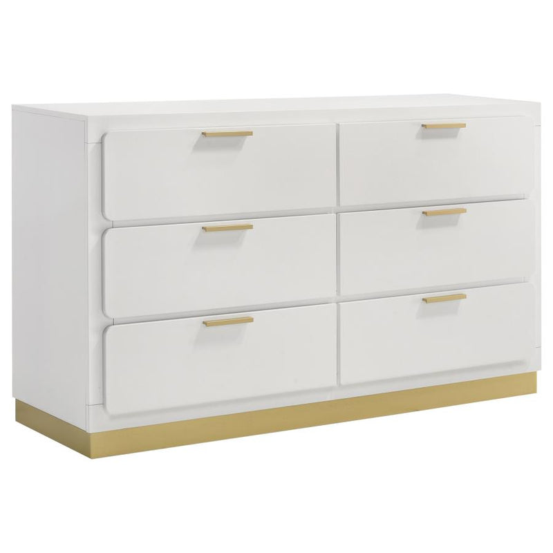 Caraway 6-drawer Dresser White-zoom-