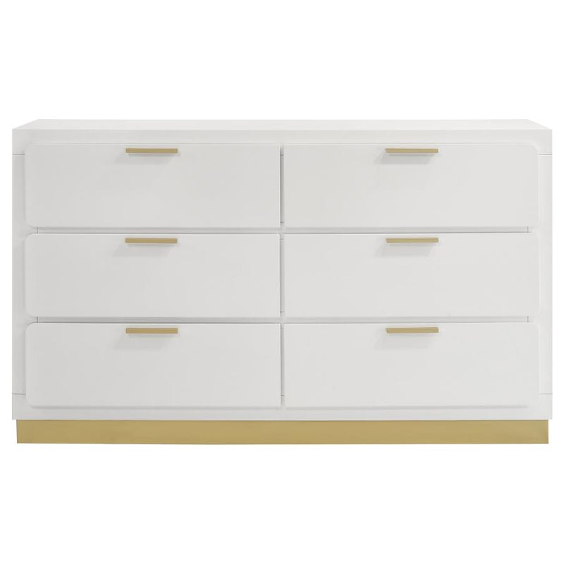 Caraway 6-drawer Dresser White-zoom-