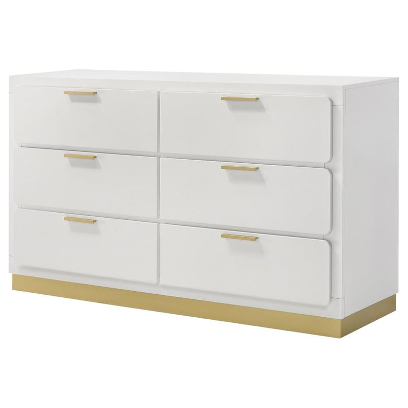 Caraway 6-drawer Dresser White-zoom-