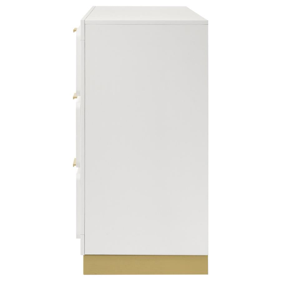 Caraway 6-drawer Dresser White-5