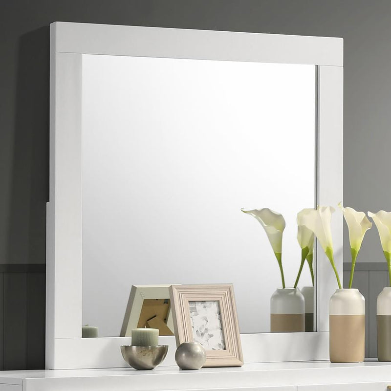 Caraway Dresser Mirror White-zoom-