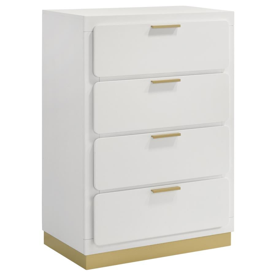 Caraway 4-drawer Bedroom Chest White-1