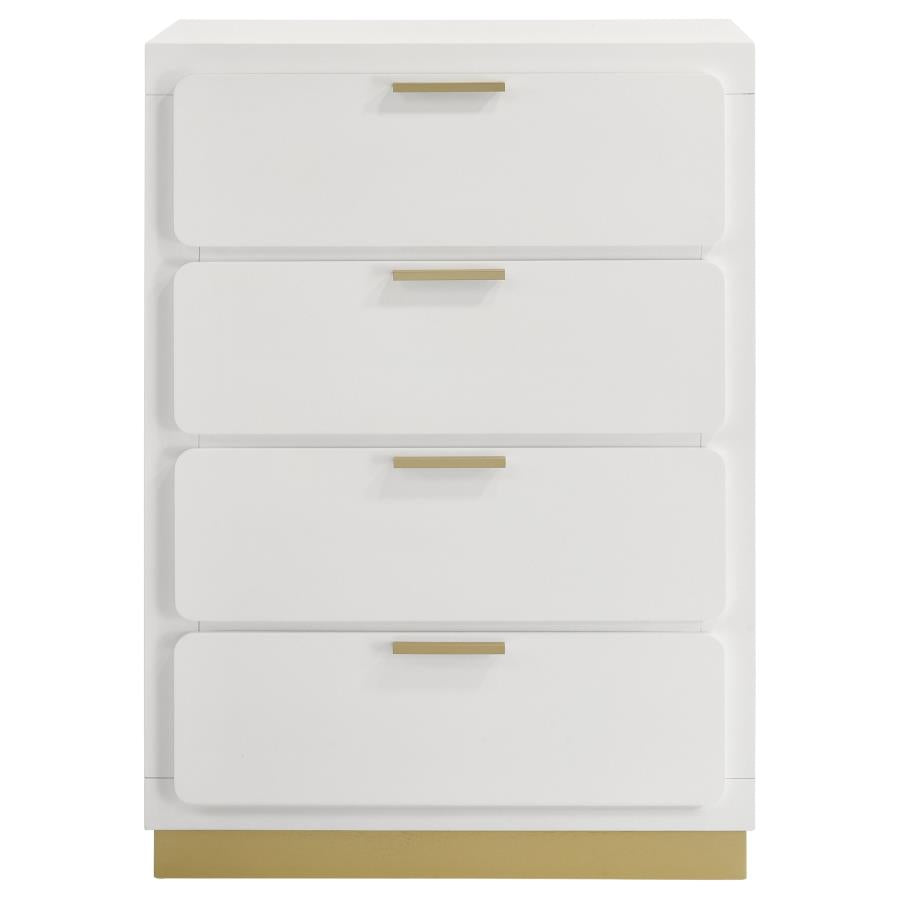 Caraway 4-drawer Bedroom Chest White-zoom-3