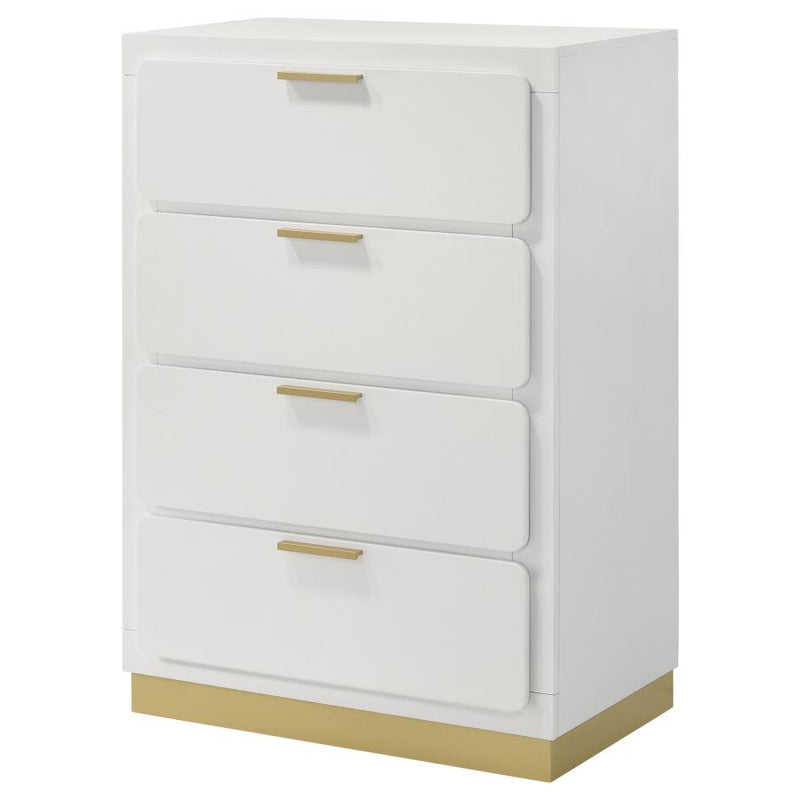 Caraway 4-drawer Bedroom Chest White-zoom-