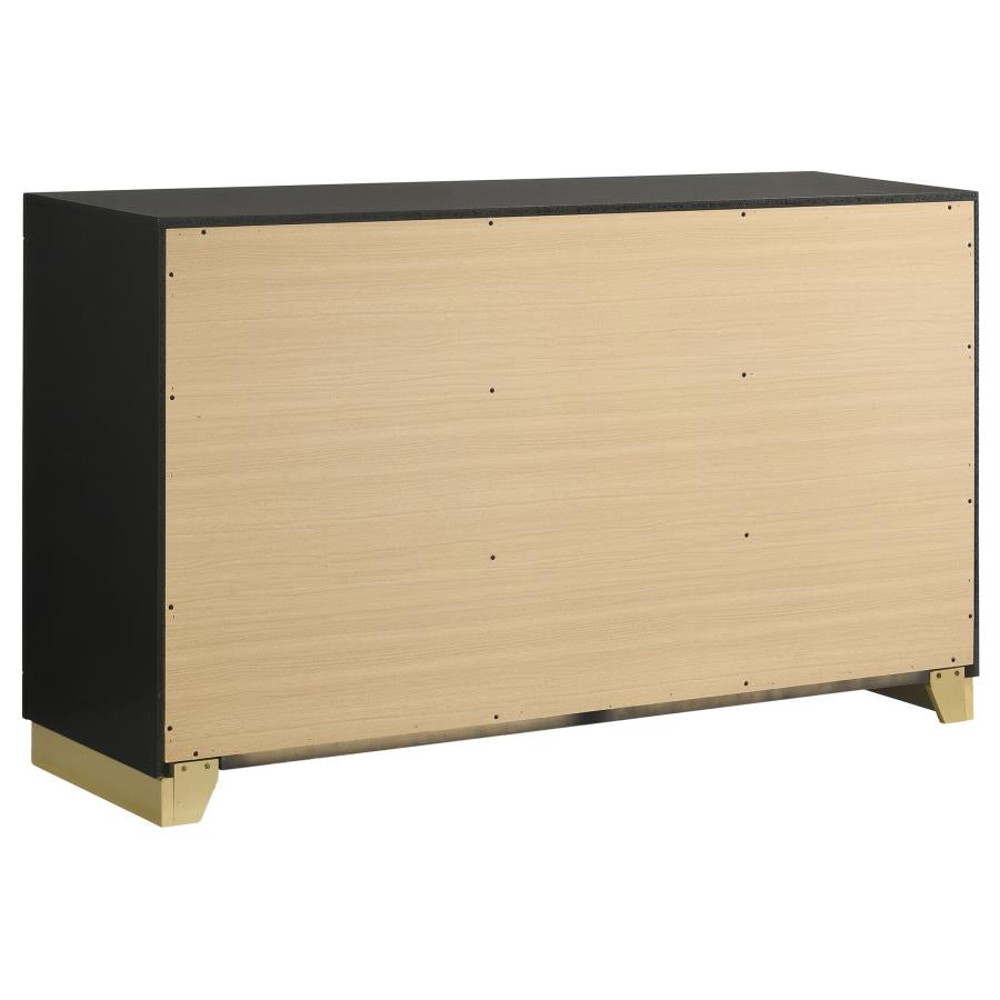 Caraway 5-piece Eastern King Bedroom Set Black-8