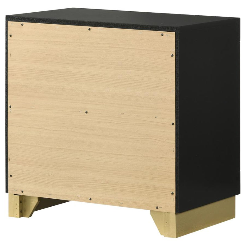 Caraway 2-drawer Nightstand Black-zoom-