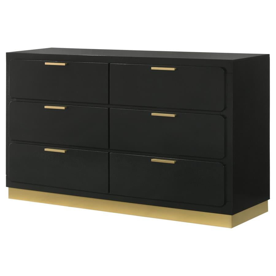 Caraway 6-drawer Dresser Black-zoom-4
