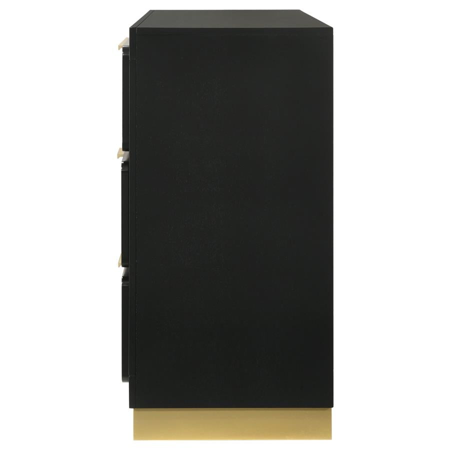 Caraway 6-drawer Dresser Black-5