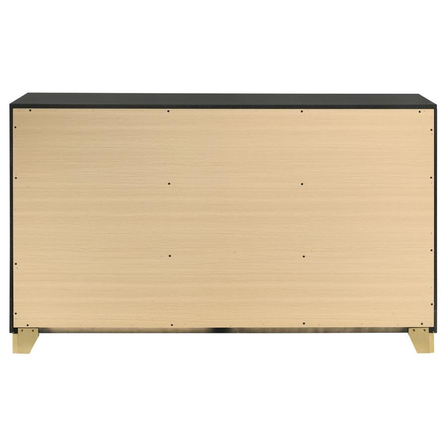 Caraway 6-drawer Dresser Black-zoom-7