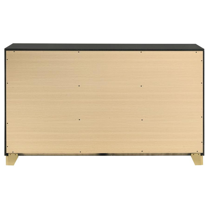 Caraway 6-drawer Dresser Black-zoom-