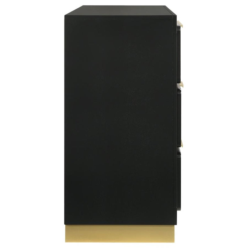 Caraway 6-drawer Dresser Black-zoom-