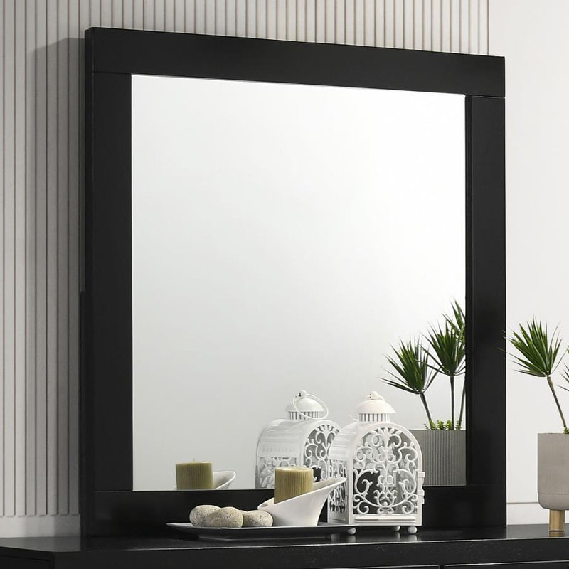 Caraway Dresser Mirror Black-zoom-