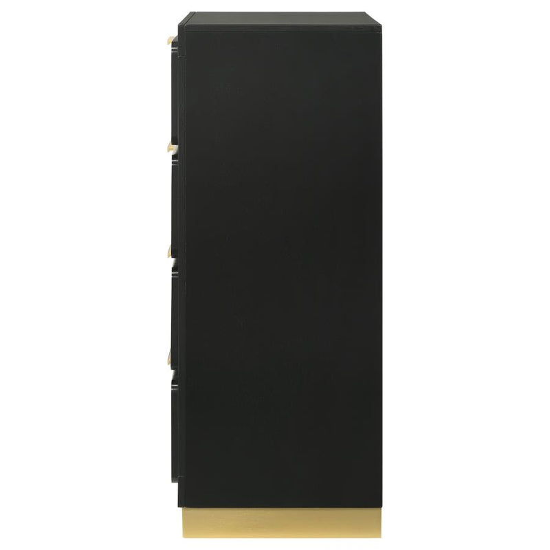 Caraway 4-drawer Bedroom Chest Black-zoom-
