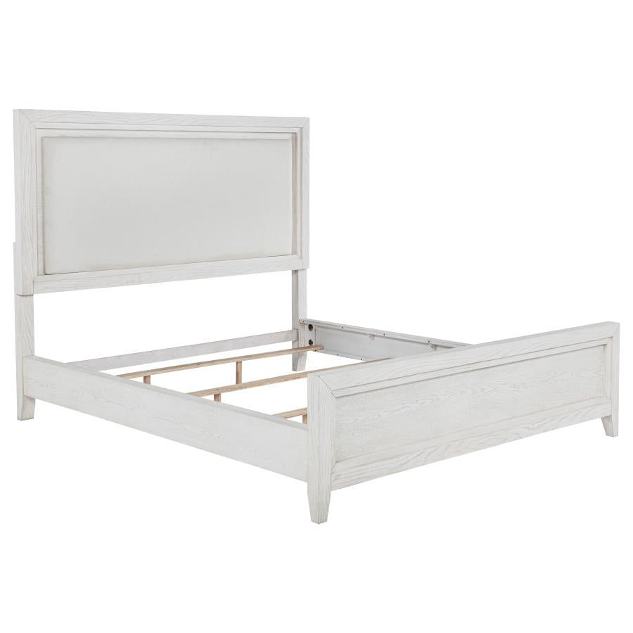 Marielle 5-piece Eastern King Bedroom Set Distressed White-zoom-3