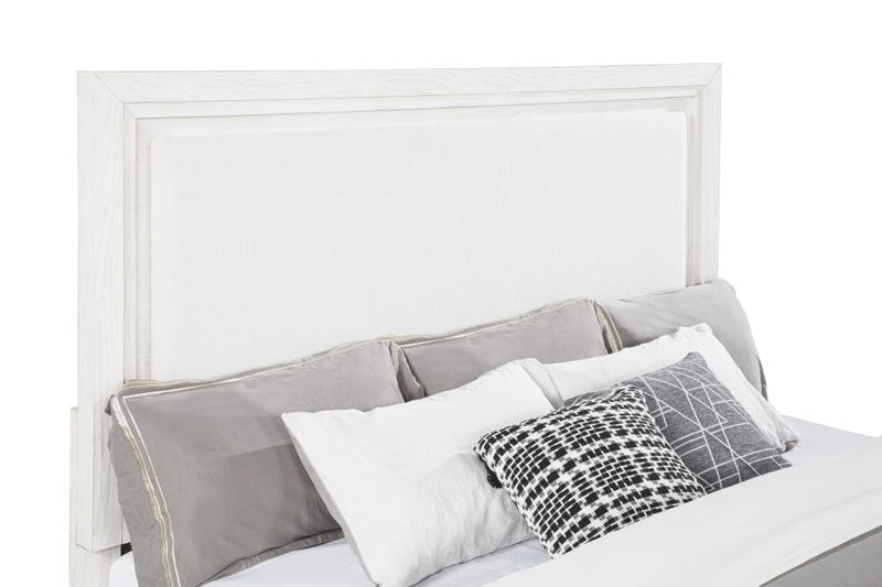 Marielle 5-piece Eastern King Bedroom Set Distressed White-zoom-