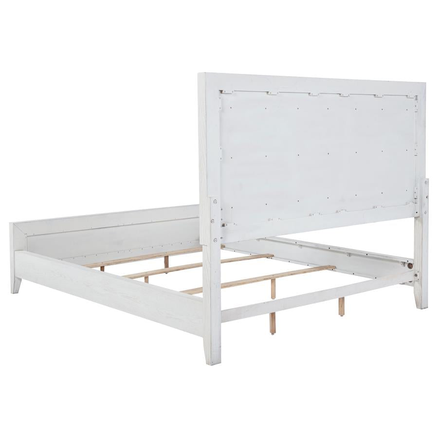 Marielle 4-piece Cal King Bedroom Set Distressed White-4