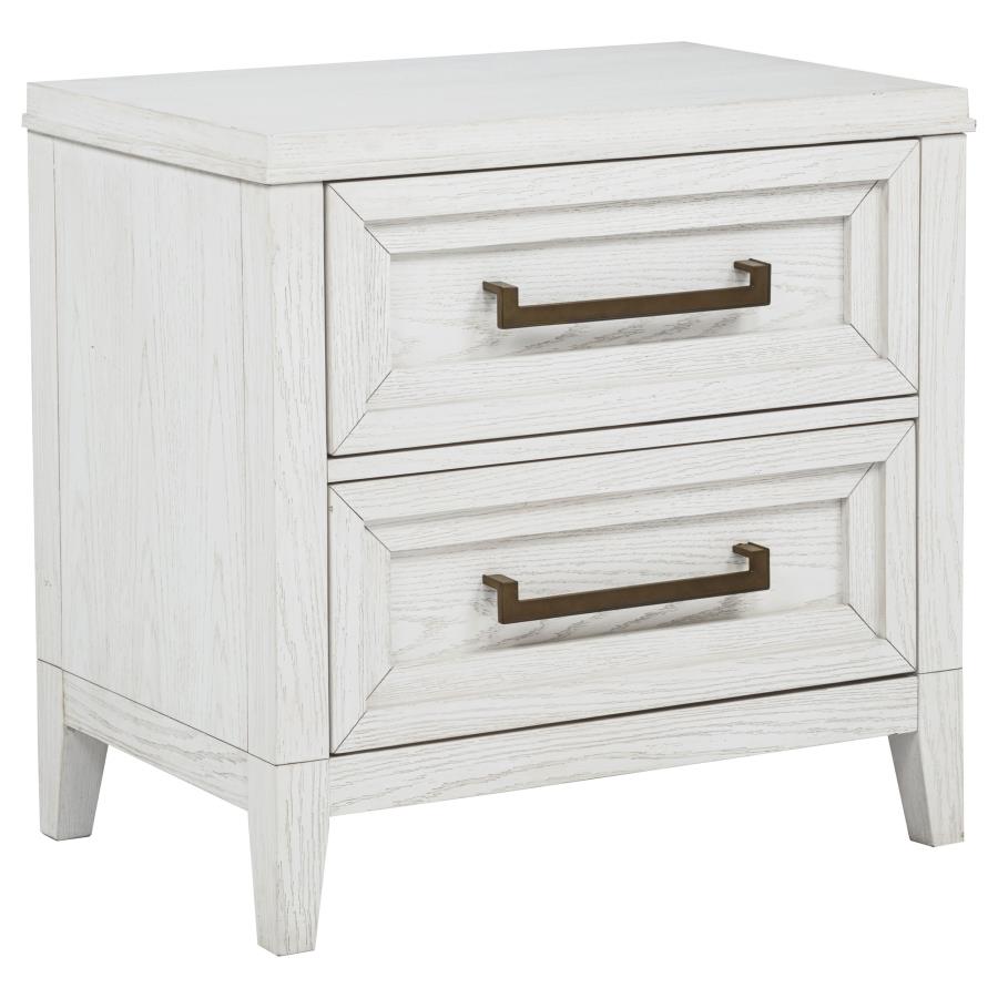 Marielle 4-piece Cal King Bedroom Set Distressed White-zoom-5
