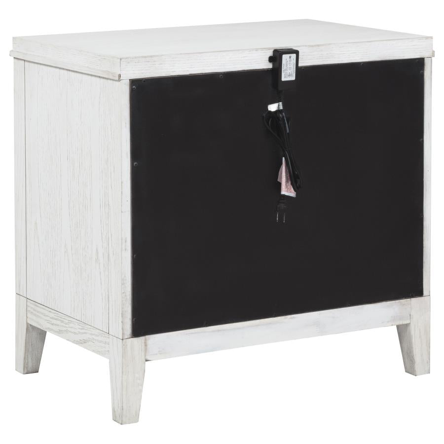 Marielle 4-piece Cal King Bedroom Set Distressed White-zoom-6