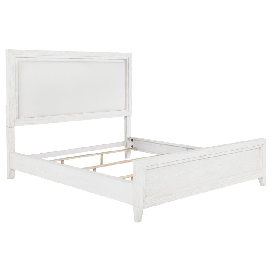 Marielle 5-piece Cal King Bedroom Set Distressed White-3