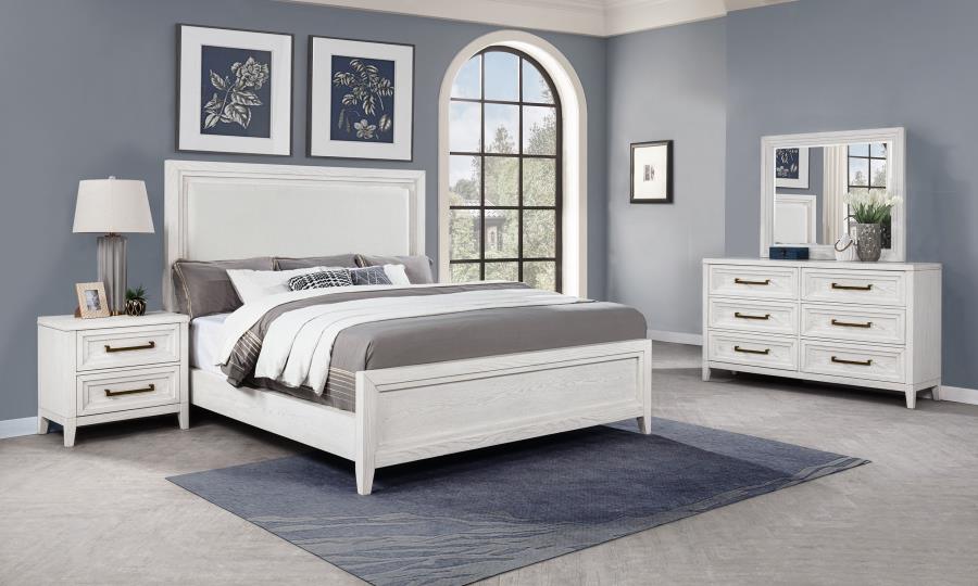 Marielle 4-piece Queen Bedroom Set Distressed White-zoom-1