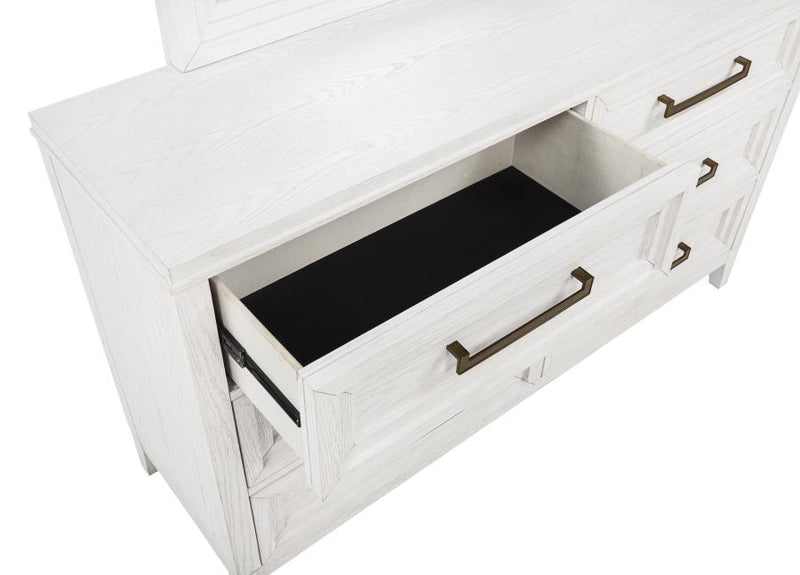 Marielle 4-piece Queen Bedroom Set Distressed White-zoom-
