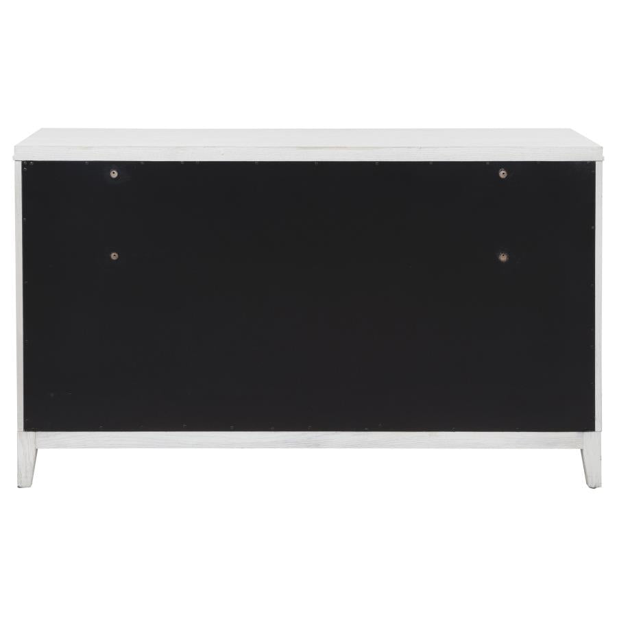 Marielle 6-drawer Bedroom Dresser Distressed White-7